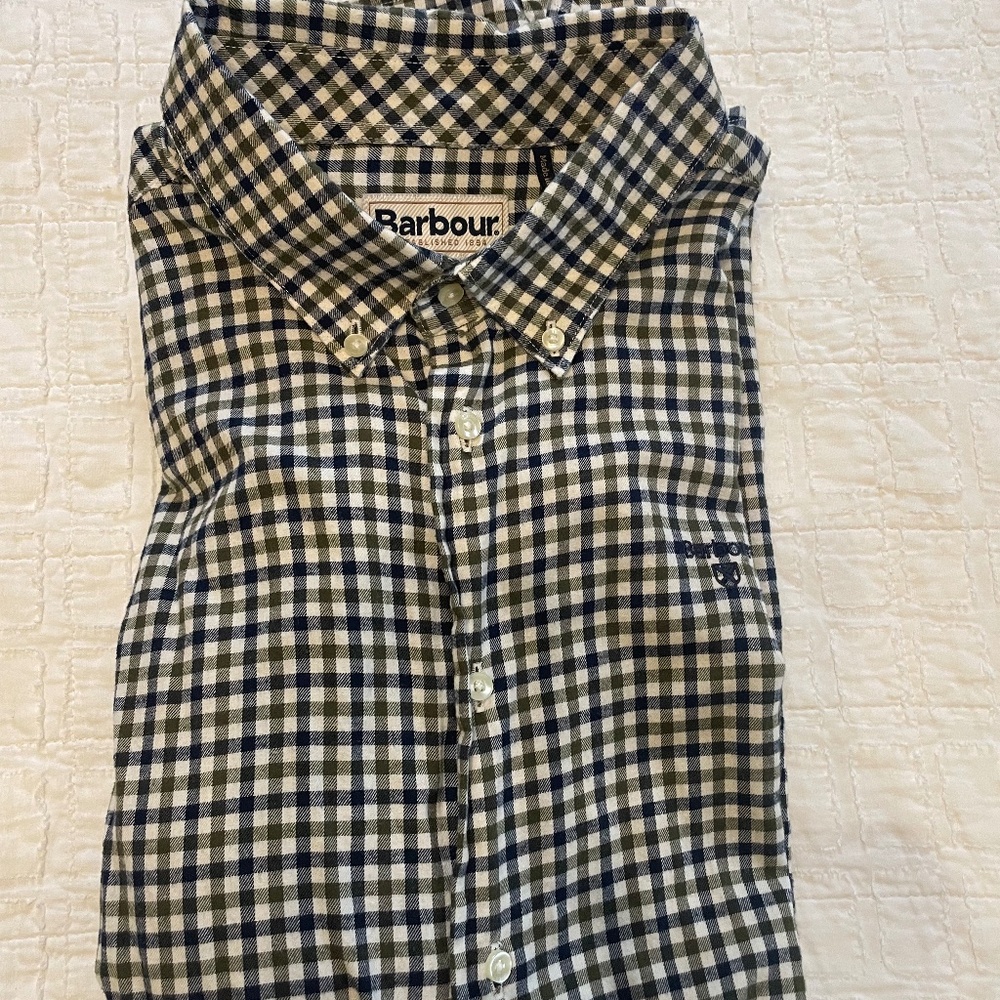 Barbour Gingham L/S Men’s USA Large Tailored Fit